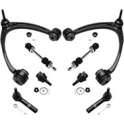 Detroit Axle - Front 8pc Suspension Kit for Silverado Sierra Yukon XL Suburban 1500 Tahoe Avalanche Escalade ESV EXT, Upper Control Arms Lower Ball Joints Outer Tie Rods Sway Bars Replacement