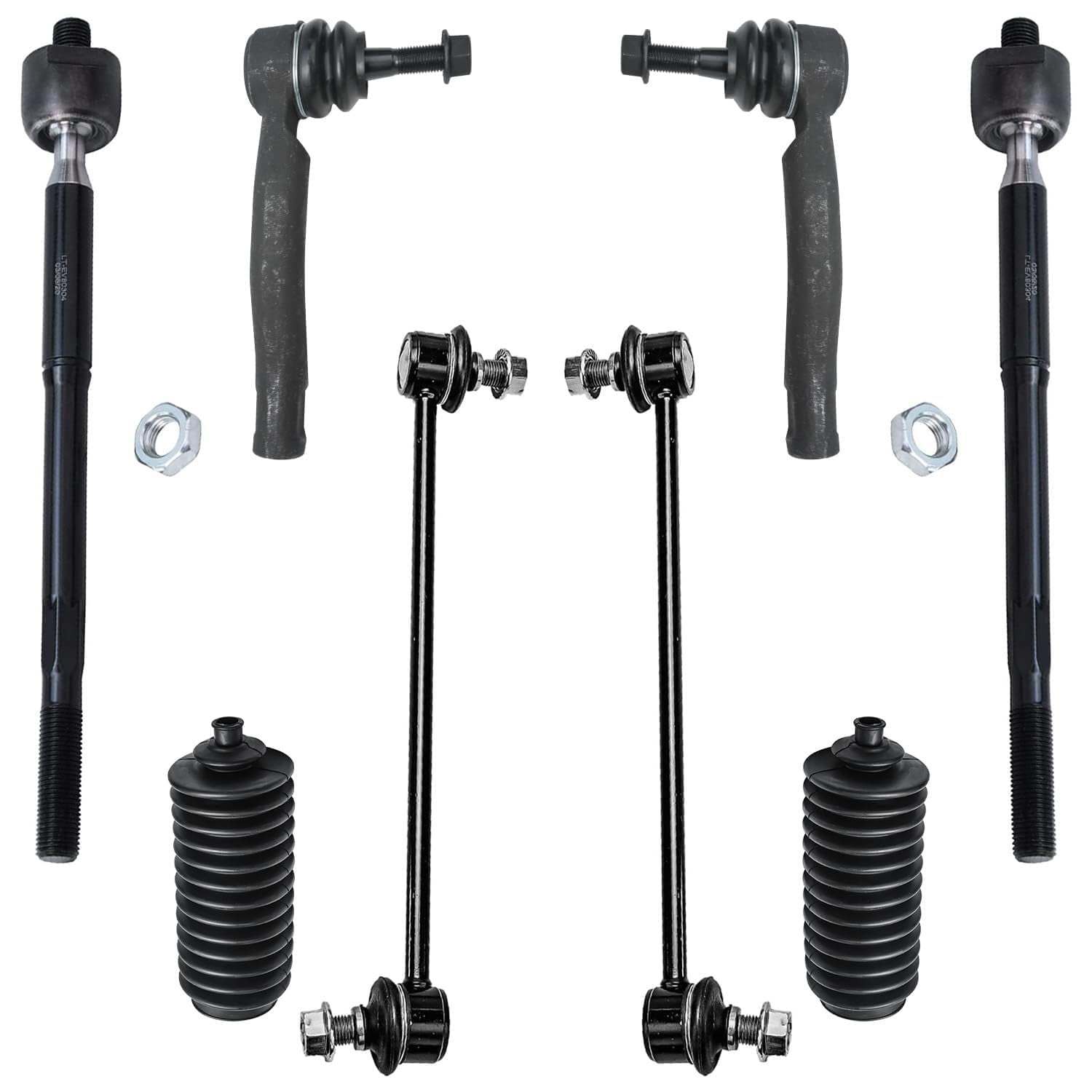 Detroit Axle - 2005 2006 2007 2008 2009 2010 Chevy HHR Cobalt Pontiac G5 Pontiac Pursuit Ball Joints Inner Outer Tie Rod Kit Sway Bar Links