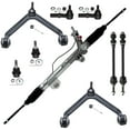 thumbnail image 1 of Detroit Axle - Front 9pc Suspension Kit for 4WD 2002-2005 Dodge Ram 1500, Rack and Pinion 2 Upper Control Arms w/Ball Joints 2 Lower Ball Joints 2 Sway Bars 2 Outer Tie Rods Replacement, 1 of 7