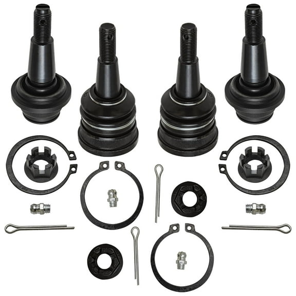 Detroit Axle - Front 4pc Ball Joints for Chevy Silverado GMC Sierra 1500 Tahoe Suburban Yukon XL Cadillac Escalade ESV, 4 Upper & Lower Ball Joints Replacement