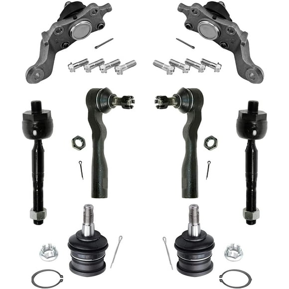 Detroit Axle - Front Ball Joints Tie Rod Ends Replacement for Toyota Tundra Sequoia Fits select: 2006 TOYOTA TUNDRA DOUBLE CAB SR5, 2004-2005 TOYOTA TUNDRA ACCESS CAB SR5