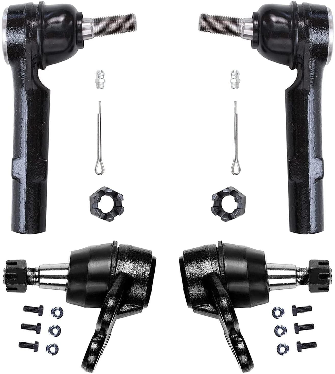 Detroit Axle Front Ball Joints Tie Rods for GMC Acadia Chevy Traverse