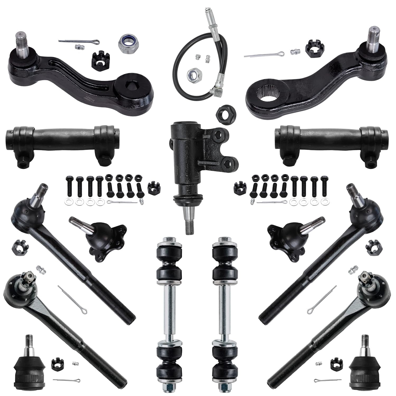 Detroit Axle Front Ball Joints Tie Rods Sway Bar Links Suspension Kit  Replacement for Chevy GMC C1500 Suburban C2500 Tahoe Yukon 15pc Set 