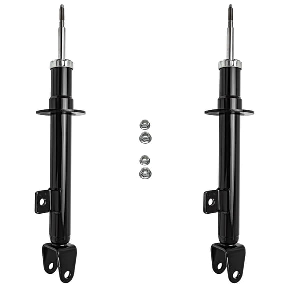 Detroit Axle - 2pc Front Strut Shocks for 05-10 Chrysler 300 08-10 Dodge Challenger 06-10 Charger 05-08 Magnum, 2 Bare Strut Shocks Assembly 2005 2006 2007 2008 2009 2010 Replacement