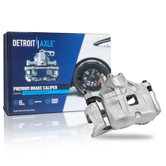 Detroit Axle - Front Brake Caliper for Dodge Avenger Caliber Chrysler 200 Cirrus Sebring Jeep Compass Patriot, Right Disc Brake Caliper w/Bracket