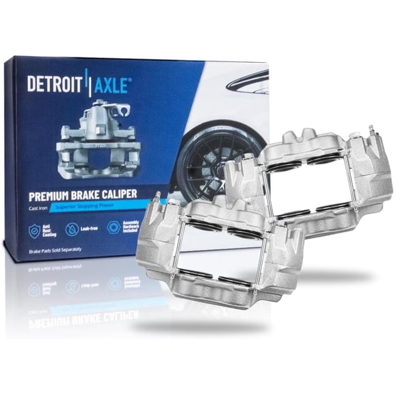Detroit Axle - Front Brake Calipers for 2003-2009 Toyota 4Runner 2005-2023 Tacoma 2007-2014 FJ Cruiser Disc Brake Calipers Replacement Brake Calipers Assembly