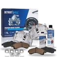 thumbnail image 1 of Detroit Axle - Front Brake Calipers Brakes Brake Pads Replacement for Chevy Trailblazer GMC Envoy Fits select: 2004-2005 CHEVROLET TRAILBLAZER LS/LT, 2002-2003 CHEVROLET TRAILBLAZER, 1 of 6