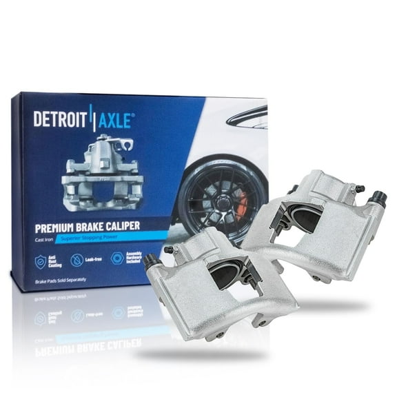 Detroit Axle - Front Brake Calipers for Dodge Ram 1500 Chevy Yukon Suburban Astro GMC Safari C1500 C2500 K1500 K2500 Cadillac Escalade DeVille