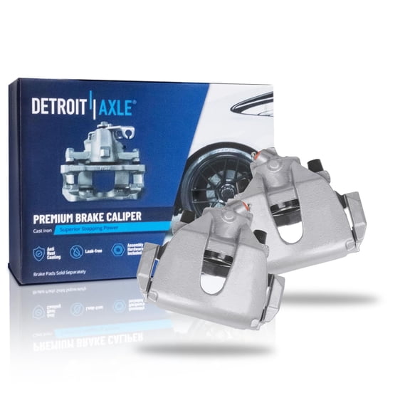 Detroit Axle - Front Brake Calipers for Ford 2017 C-Max 2013-2019 Escape, Disc Brake Calipers with Brackets Replacement