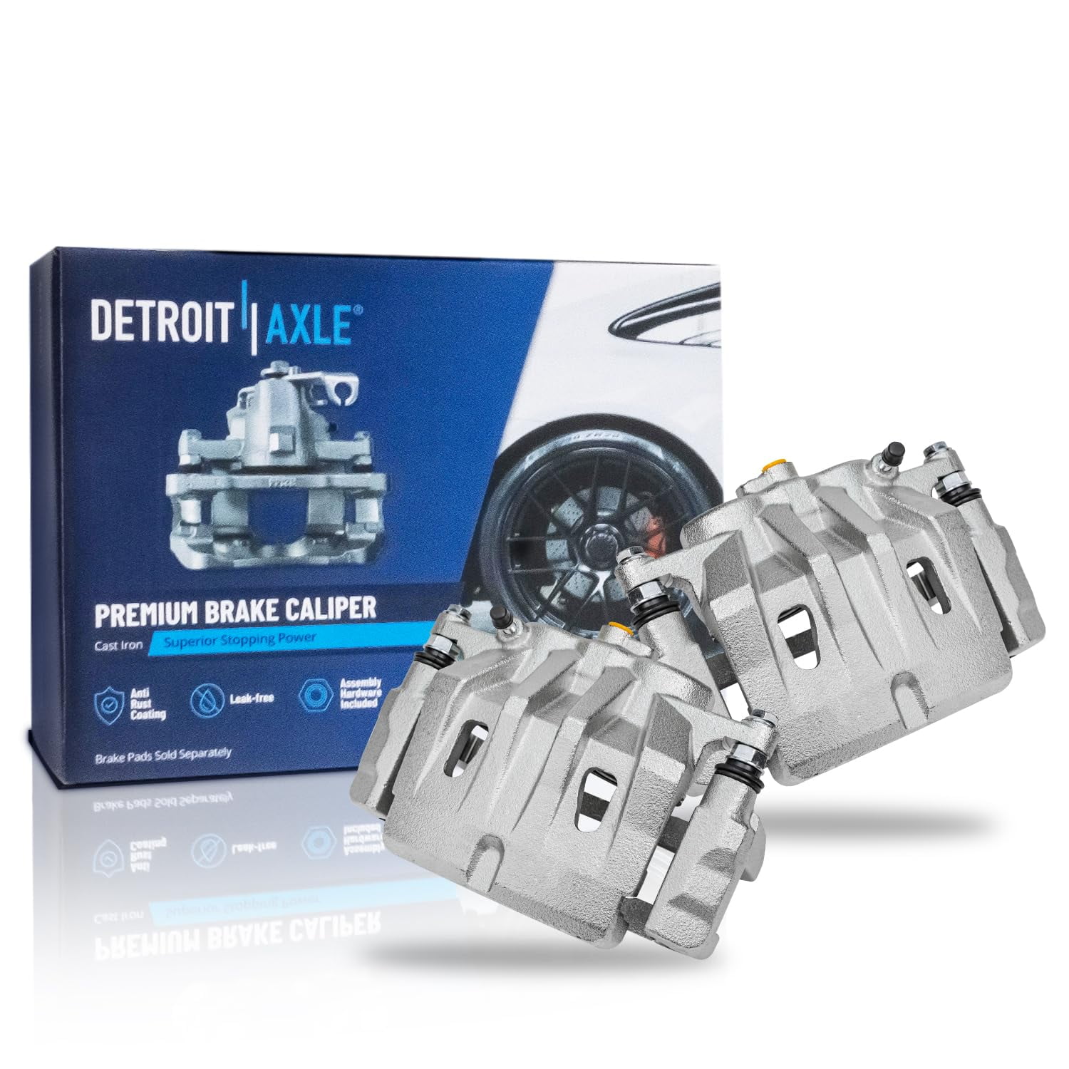 Detroit Axle Front Brake Calipers w/Bracket Replacement for Toyota