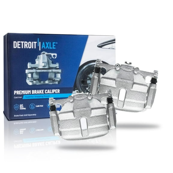 Detroit Axle - Front Brake Calipers w/Brackets Replacement for 2008-2013 Nissan Rogue, 2014-2015 Rogue Select, 2010-2013 Suzuki Kizashi - 2pc Set