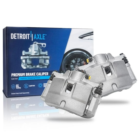 Detroit Axle - Front Brake Calipers w/Brackets for 2015-2016 Chrysler 200 Dodge Dart