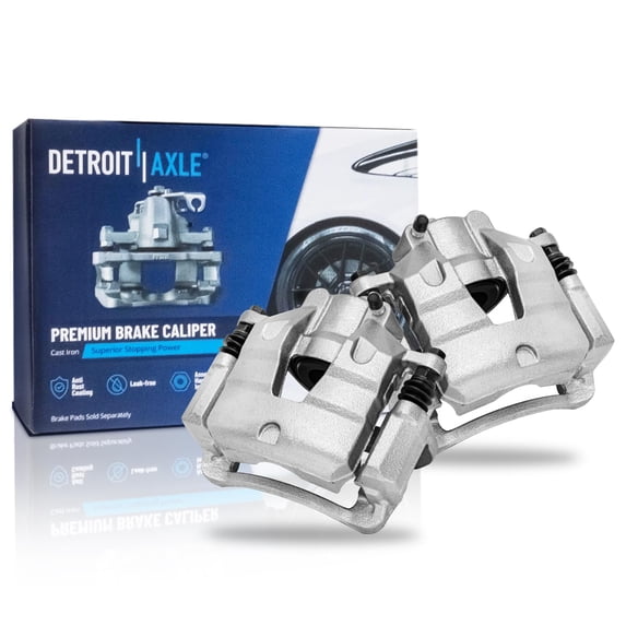 Detroit Axle - Front Brake Calipers w/Brackets Replacement for 2016 2017 2018 2019 2020 Chevrolet Cruze Volt Bolt EV - 2pc Set
