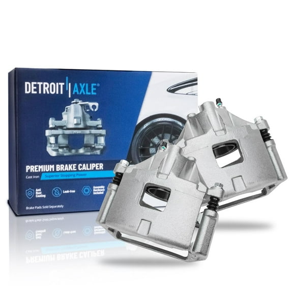 Detroit Axle - Front Brake Calipers w/Brackets Replacement for Buick LeSabre Riviera Cadillac DeVille Eldorado Chevrolet Impala - 2pc Set