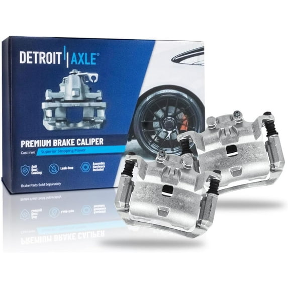 Detroit Axle - Front Brake Calipers w/Brackets Replacement for Nissan Versa March Micra - 2pc Set