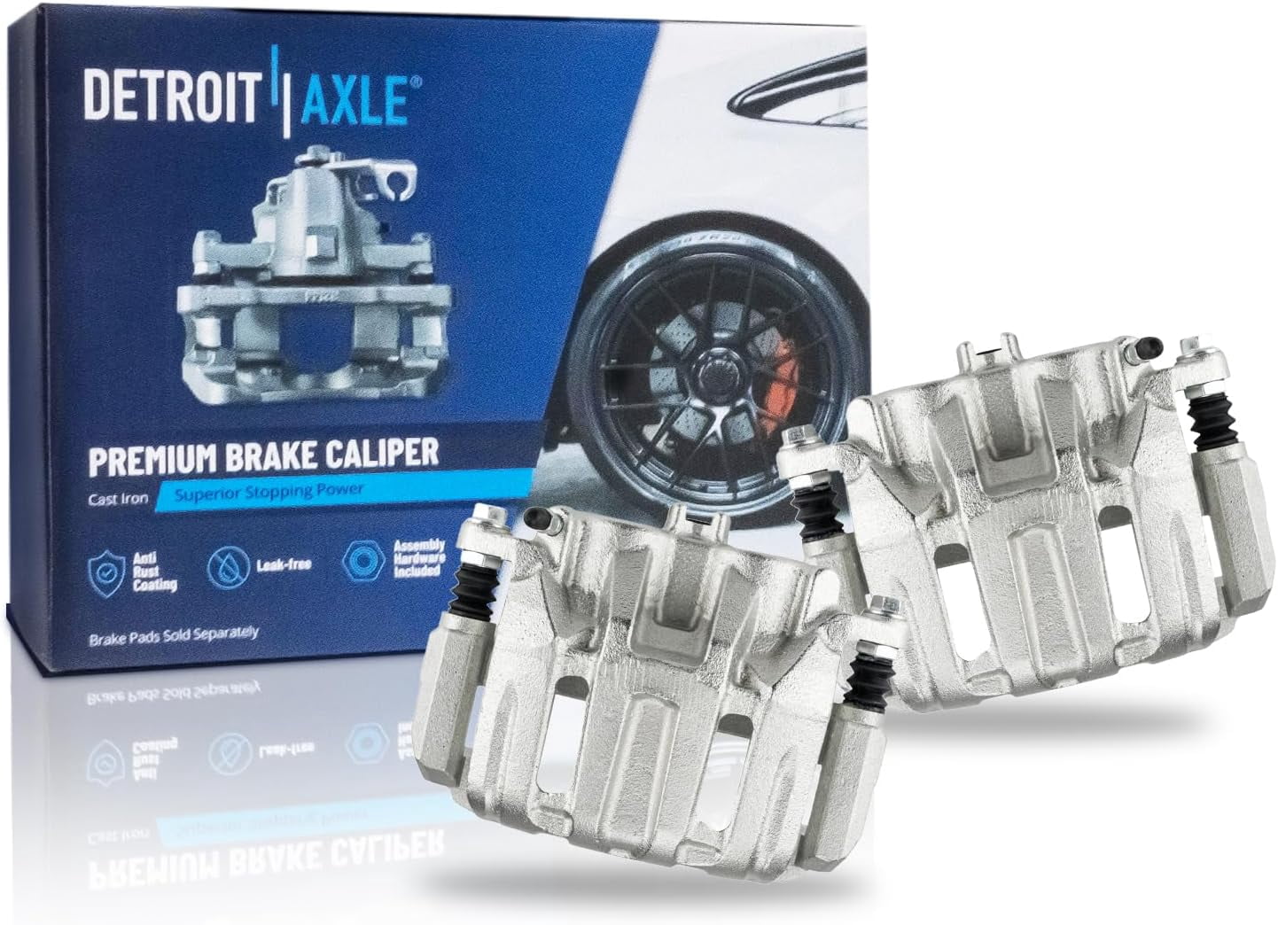 Detroit Axle - Front Brake Calipers w/Brackets Replacement for RDX Honda CR-V Accord Crosstour Odyssey - 2pc Set