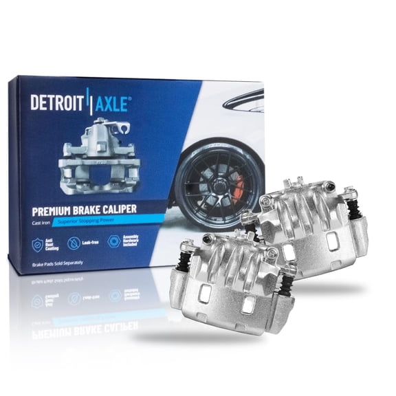 Detroit Axle - Front Brake Calipers w/Brackets Replacement for Subaru Impreza Legacy Saab 9-2X - 2pc Set