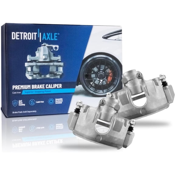 Detroit Axle - Front Brake Calipers w/Brackets for 2008 2009 2010 2011 Ford Focus 2.0L