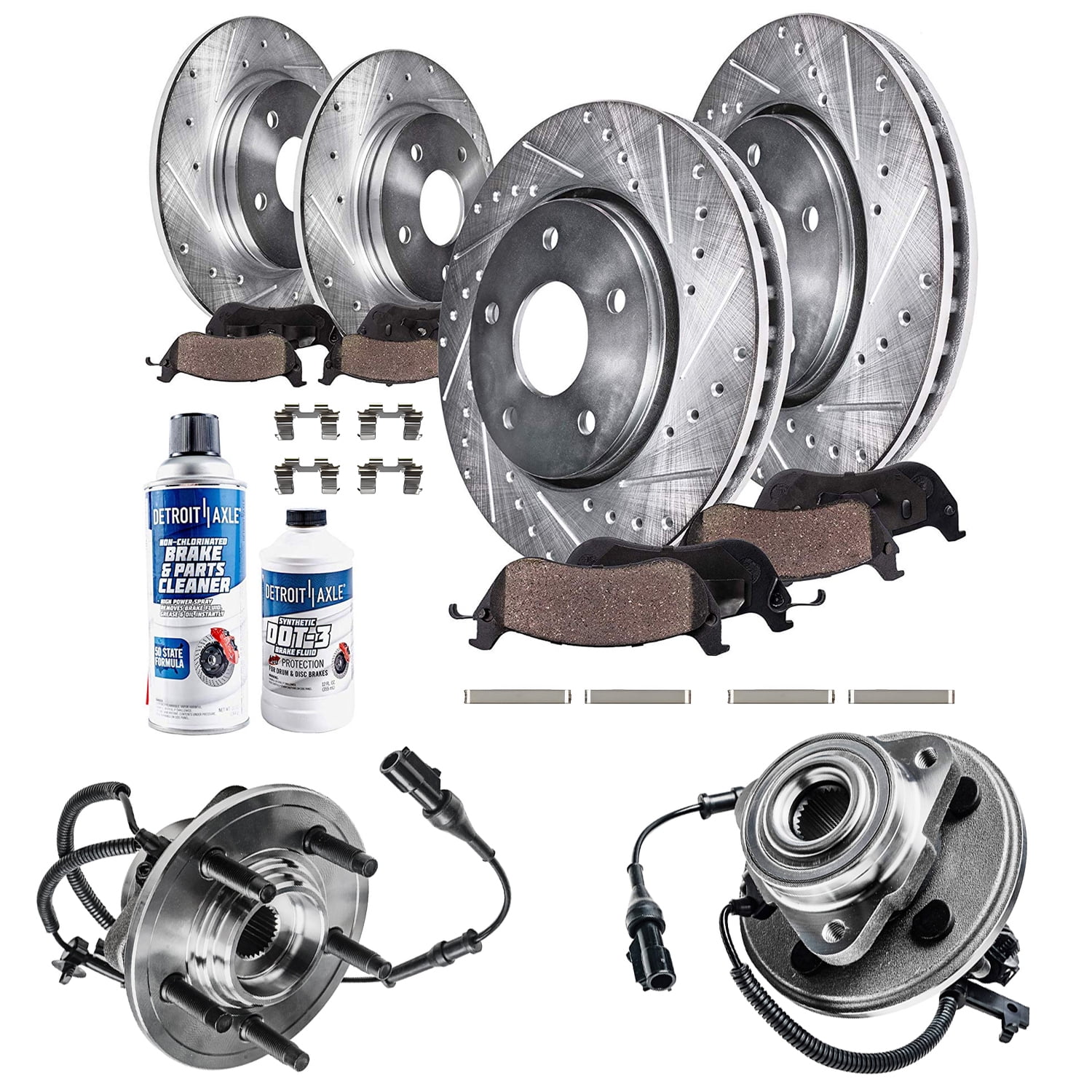 Detroit Axle - Front Brake Kit for 06-10 Ford Explorer Sport Trac ...