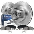 thumbnail image 1 of Detroit Axle - Front Brake Kit for 2WD 2000-2003 Ford F-150, 02 Lincoln Blackwood Replacement 2000 2001 2002 2003 Disc Brake Rotors Ceramic Brakes Pads 5 Lugs, 1 of 7