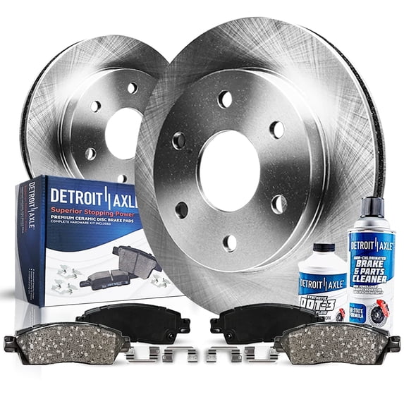 Detroit Axle - 6pc 12.99" inch Front Disc Brake Rotors Ceramic Brakes Pads for Ford F-150 Lincoln Mark LT