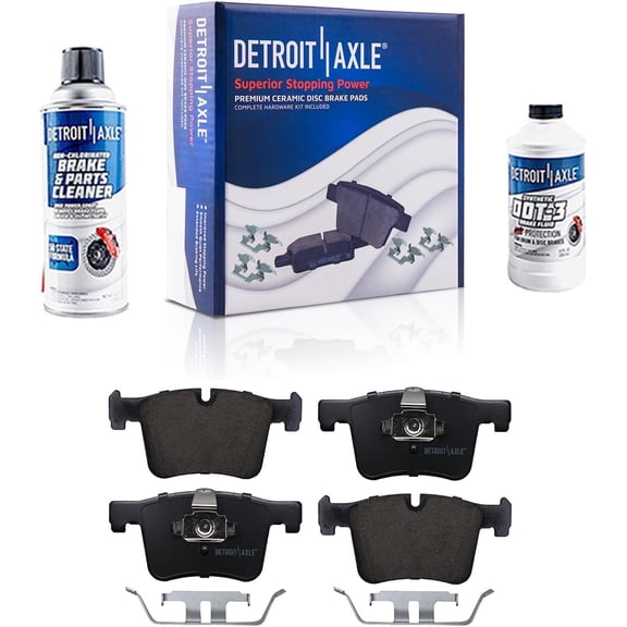 Detroit Axle - Front Brake Kit for BMW 320i 228i 335i 330i 340i xDrive 428i 430i 435i 440i xDrive Gran Coupe, Ceramic Brake Pads with Hardware Replacement