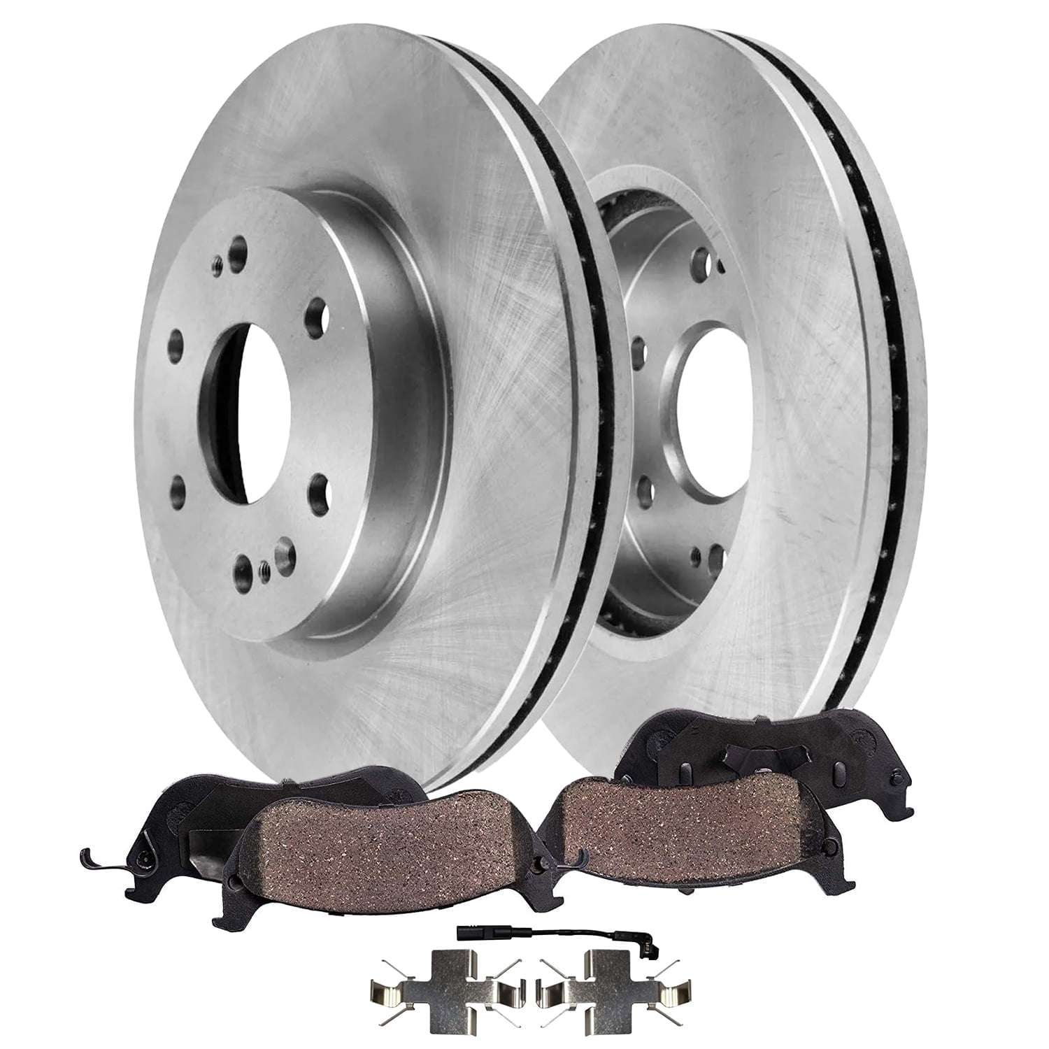 TRQ Front Brake Kit Compatible with Chevy GMC Silverado
