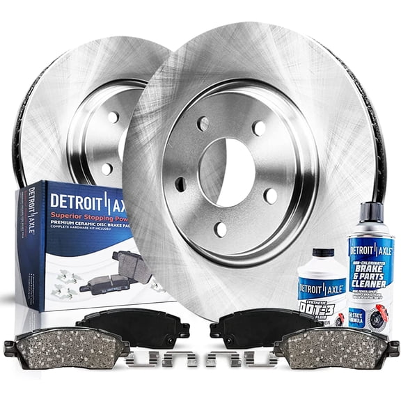 Detroit Axle - Front Brake Kit for Chevrolet Impala Limited Monte Carlo Buick Lucerne Replacement Brake Rotors and Ceramic Brakes Pads Fits select: 2006-2008,2010-2013 CHEVROLET IMPALA LT