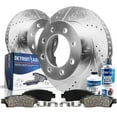 thumbnail image 1 of Detroit Axle - Front Brake Kit for Ford 2005-2012 F-350 Super Duty, 2011-2012 F-450 Super Duty, Drilled Disc Brake Rotors Ceramic Brakes Pads Replacement, 1 of 9