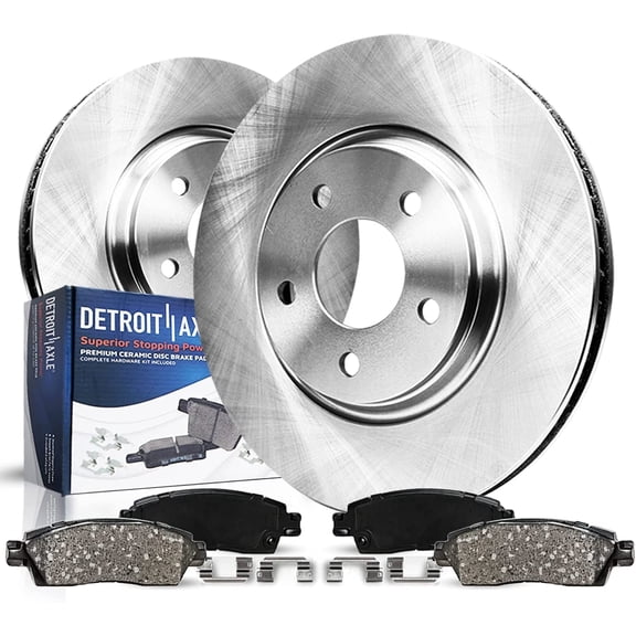 Detroit Axle - Front Brake Kit for Pontiac Grand Prix Montana Buick LaCrosse Allure Terraza Chevrolet Uplander Saturn Relay Disc Brake Rotors Ceramic Brakes Pads Replacement