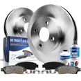 thumbnail image 1 of Detroit Axle - 4-Lug Front Brake Kit for 09-14 Honda Fit, 10.32'' inch Disc Brakes Rotors 2009 2010 2011 2012 2013 2014 Ceramic Brake Pads Replacement, 1 of 7