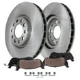 thumbnail image 1 of Detroit Axle - Front Brake Kit for 2014-2022 Jeep Cherokee [w/Single Piston Front Caliper], Disc Brake Rotors Ceramic Brakes Pads 2015 2016 2017 2018 2019 2020 2021 Replacement : 12.99" inch Rotors, 1 of 7