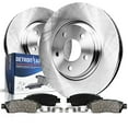 thumbnail image 1 of Detroit Axle - Front Brake Kit for 2013-2017 Ford Escape 2014-2018 Transit Connect, Disc Brakes Rotors 2015 2016 Ceramic Brake Pads Replacement: 12.6" inch Rotors, 1 of 8