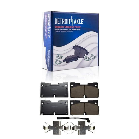 Detroit Axle - Front Ceramic Brake Pads for Chevy GMC Silverado Sierra 1500 Yukon XL Tahoe Suburban, 2021-2024 Cadillac Escalade ESV