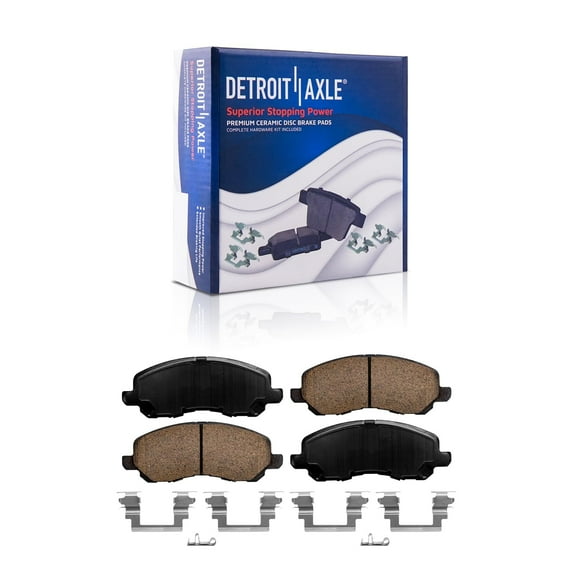 Detroit Axle - Front Ceramic Brake Pads for Dodge Caliber Avenger Chrysler 200 Cirrus Sebring Jeep Patriot Compass Mitsubishi Lancer Eclipse Outlander Galant
