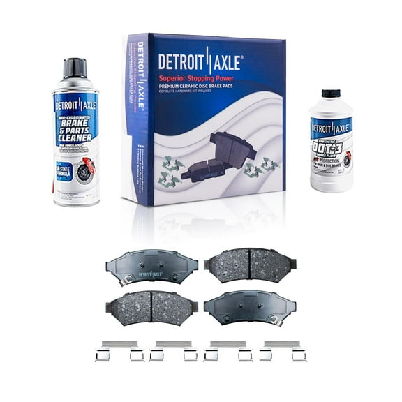Detroit Axle - 4pc Front Ceramic Brake Pads for Chevrolet Uplander Buick LaCrosse Allure Terraza Pontiac Grand Prix Montana Saturn Relay VPG MV-1