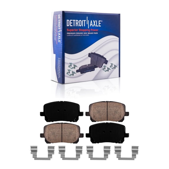 Detroit Axle - Front Brake Pads Replacement for 2003 2004 2005 2006 2007 2008 Pontiac Vibe Toyota Corolla Matrix - P-923