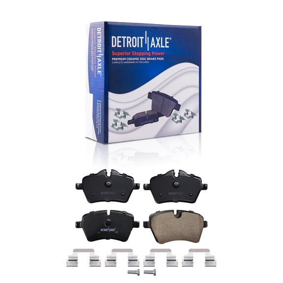 Detroit Axle - Front Ceramic Brake Pads for 2007-2015 Cooper 2011-2016 Cooper Countryman Paceman, 2008 2009 2010 2012 2013 2014