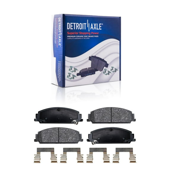 Detroit Axle - Front Brake Pads for 2008 2009 Pontiac G8 Base GT Ceramic Brake Pads Replacement