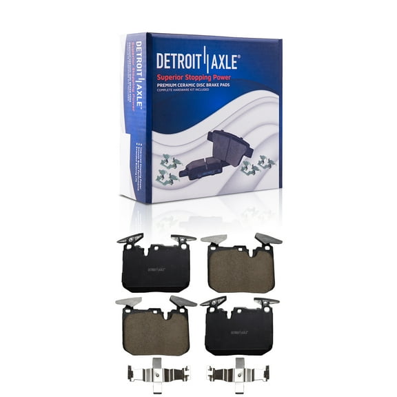 Detroit Axle - Front Brake Pads for BMW 228i 320i 340i 430i 435i 330i 428i 430i 435i 440i xDrive Ceramic Brake Pads with Hardware Set Replacement