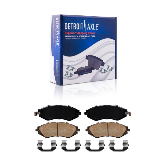 Detroit Axle - Front Brake Pads for Chevy Aveo Aveo5 Optra Spark EV Pontiac G3 Wave Wave5 Suzuki Forenza Swift+ Reno Ceramic Brake Pads Replacement