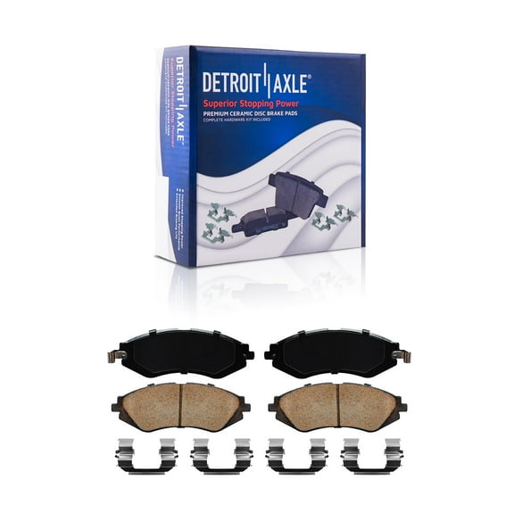 Detroit Axle - Front Brake Pads for Chevy Aveo Aveo5 Optra Spark EV Pontiac G3 Wave Wave5 Suzuki Forenza Swift+ Reno Ceramic Brake Pads Replacement