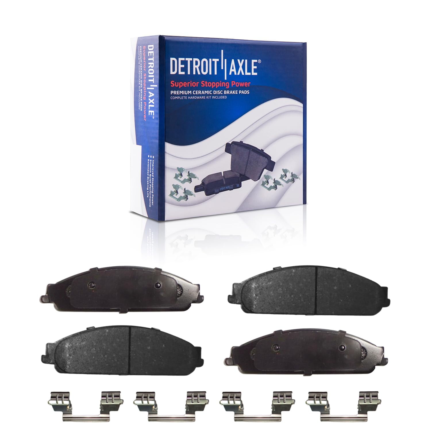 Front & Rear Ceramic Brake Pads For Ford Five Hundred, Freestyle, Mercury Montego – Low Dust, Quiet