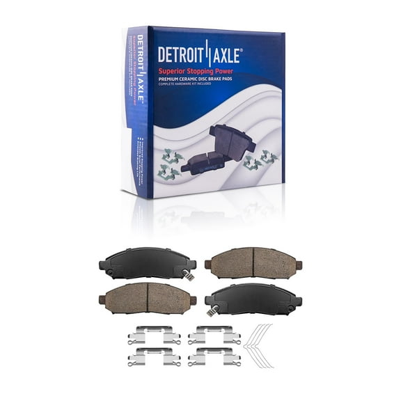 Detroit Axle - Front Ceramic Brake Pads for 05-12 Nissan Pathfinder 05-25 Frontier 05-15 Xterra