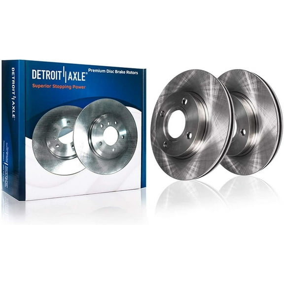 Detroit Axle - Front Brake Rotors for 2007-2012 Nissan Sentra Versa 2009-2014 Cube Disc Brake Rotors 2010 2011 Replacement [11.02" Rotors]