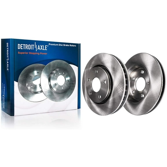 Detroit Axle - Front Brake Rotors for 2009-2016 Toyota Venza Brake Rotors 2010 2011 2012 2013 2014 2015 Replacement Brakes Rotors: 12.75" Rotors