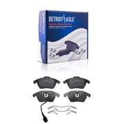 Detroit Axle - Front Brake Pads for Volkswagen Jetta Golf CC Eos GTI Beetle Multivan Audi A1 A3 TT Quattro, Ceramic Brake Pads Replacement
