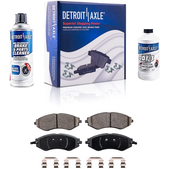 Detroit Axle - Front Brakes Brake Pads Replacement for Chevy Aveo Suzuki Swift+ Fits select: 2013-2015 CHEVROLET SPARK 1LT, 2005-2008 CHEVROLET AVEO BASE/LS