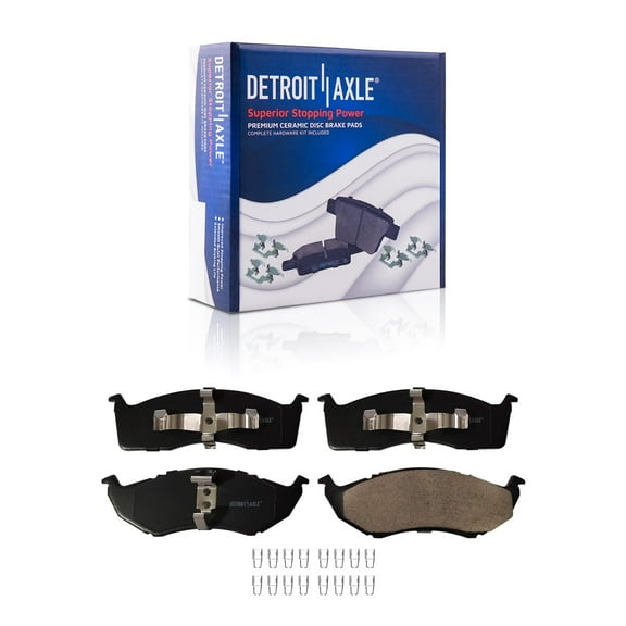 Detroit Axle - Front Ceramic Brake Pads for Dodge Grand Caravan Intrepid Chrysler Concorde Grand Voyager LHS Town & Country Eagle Vision