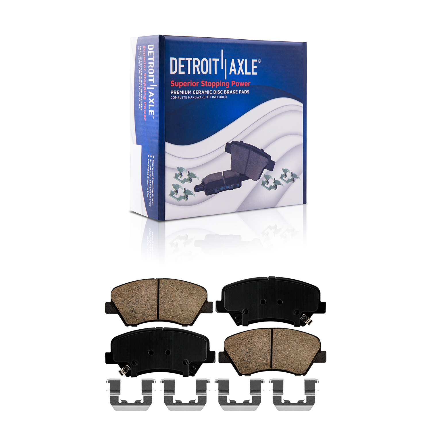 Detroit Axle Front Brakes Brake Pads Replacement for Hyundai Elantra